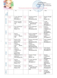 Расписание внеурочной деят. 1-4 кл.2015-2016 уч.год-1